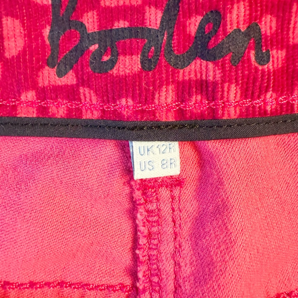 NWOT Boden Magenta Pink Patterned Skinny Cords - Picture 5 of 9